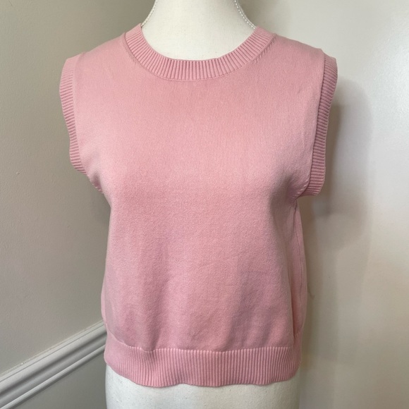 Zara Sleeveless Crew Neck Sweater Vest S - Picture 2 of 10